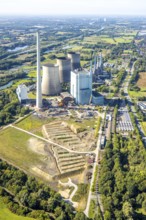Aerial photo, RWE Generation SE Gersteinwerk power plant, Bockum-Hövel, Hamm, Ruhr area, North
