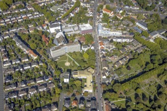 Aerial view, Johanniter-Kliniken Hamm Evangelisches Krankenhaus Hamm, Seniorencampus Baustelle mit