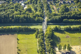 Aerial view, Ostwennemarstraße bridge over the Datteln-Hamm canal, Uentrop, Hamm, Ruhr area, North