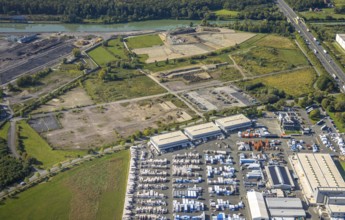 Aerial view, construction site between Geithe and Siegenbeckstraße, deconstruction at the harbour