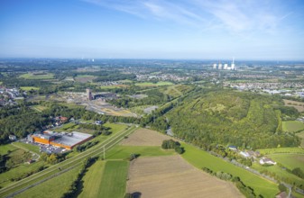 Aerial view, CreativRevier Hamm, former Ost Heinrich Robert mine with hammerhead tower, Kissinger
