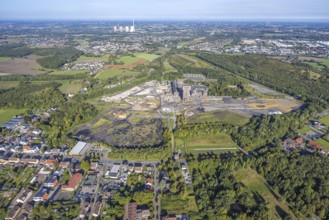 Aerial view, CreativRevier Hamm, former Ost Heinrich Robert mine with hammerhead tower, Humbert