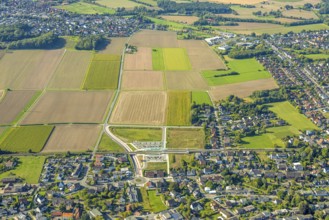 Aerial view, planned stop in Westtünnen, construction site at Südfeldweg and Von-Thünen-Straße for