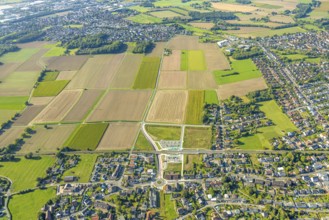 Aerial view, planned stop in Westtünnen, construction site at Südfeldweg and Von-Thünen-Straße for