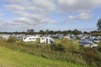 Campsite Strukkamphuk, Baltic Sea island of Fehmarn, East Holstein, Schleswig-Holstein, Germany