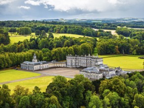 Hopetoun House from a drone, South Queensferry, Edinburgh, Scotland, United Kingdom
