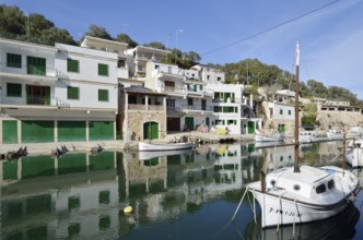 Boats in the fishing harbour of Cala Figuera, Majorca, Balearic Islands, Spain