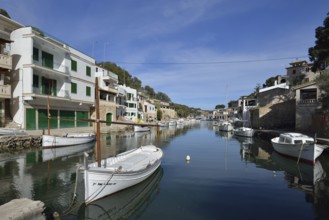 Boats in the fishing harbour of Cala Figuera, Majorca, Balearic Islands, Spain