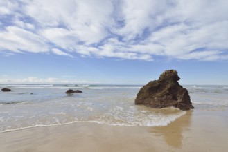 Rocks on the beach, Praia do Porto de Mos, Algarve, Portugal