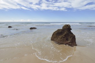 Rocks on the beach, Praia do Porto de Mos, Algarve, Portugal