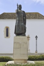 Statue of King Afonso III in front of the Archaeological Museum and former Convento de Nossa