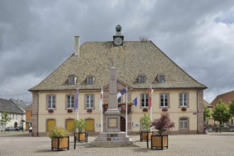 Town Hall, Hotel de Ville, Neuf-Brisach, Departement Haut-Rhin, Alsace, France