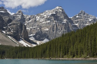 Moraine Lake and mountains of the Valley of the Ten Peaks, Banff National Park, Alberta, Canada