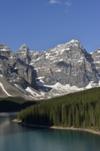 Moraine Lake and mountains of the Valley of the Ten Peaks, Banff National Park, Alberta, Canada