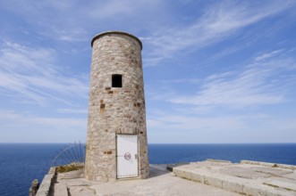 Tower, Cap Frehel on the coast, Cote d'Emeraude, Cotes-d'Armor, Brittany, France