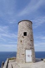 Tower, Cap Frehel on the coast, Cote d'Emeraude, Cotes-d'Armor, Brittany, France