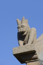 Figure at a chapel, Ploumanac'h, Cote de Granit Rose, Cotes-d'Armor, Brittany, France