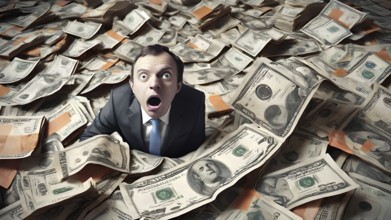Concept of financial investment money saving money growth business success, AI generated