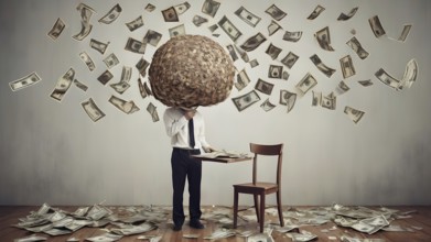 Concept of financial investment money saving money growth business success, AI generated
