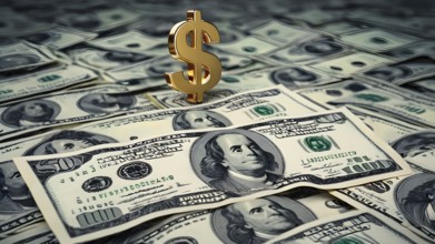 Concept of financial investment money saving money growth business success, AI generated