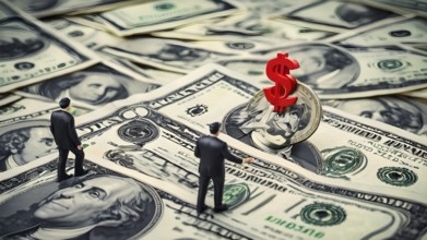 Concept of financial investment money saving money growth business success, AI generated
