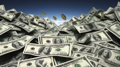 Concept of financial investment money saving money growth business success, AI generated