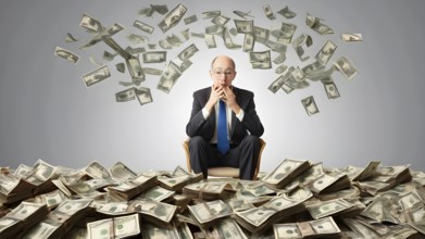 Concept of financial investment money saving money growth business success, AI generated