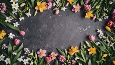 Valentine's Day composition. mothers day, womens day concept. AI generated image, ai