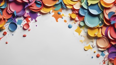 Colorful template design for greeting card. Invitation card template suitable for wedding,