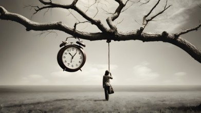 Man planning time business concept. Context to productivity, efficiency, and time management, AI