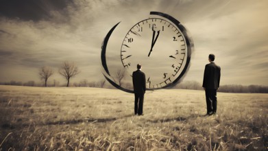 Man planning time business concept. Context to productivity, efficiency, and time management, AI