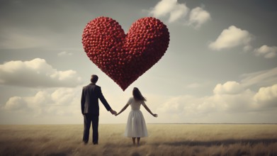 Love, Valentine's Day concepts. Love symbol, concept for Valentine's Day, wedding etc. Heart