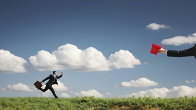 Success, achievement of goal in business and life. Achievement and Business Goal Success Concept.