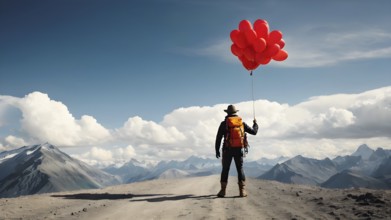 The corporality existent life journey Concept. AI generated image