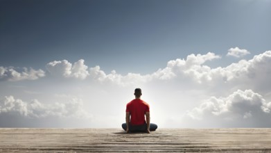 The corporality existent life journey Concept. AI generated image