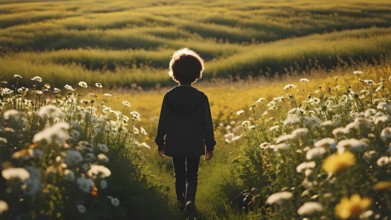 The corporality existent life journey Concept. AI generated image