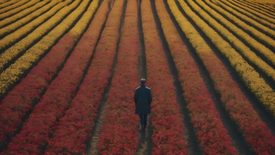 The corporality existent life journey Concept. AI generated image