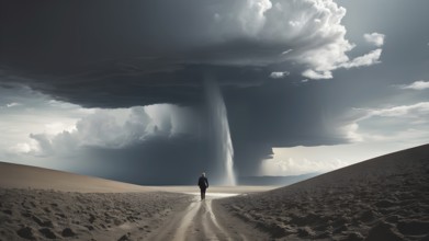 The corporality existent life journey Concept. AI generated image