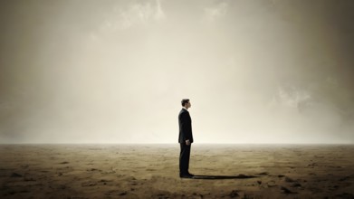 The corporality existent life journey Concept. AI generated image