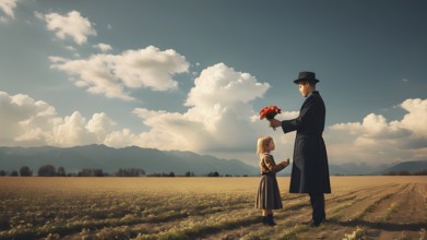 The corporality existent life journey Concept. AI generated image