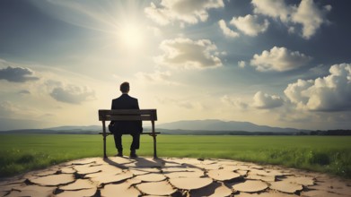 The corporality existent life journey Concept. AI generated image