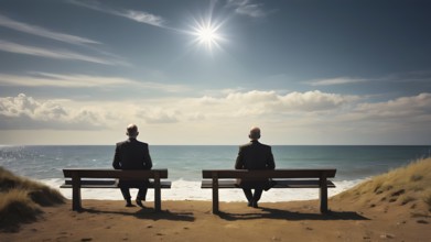 The corporality existent life journey Concept. AI generated image