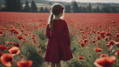 Floral field and Life Concept. Sign of Mental Health, Wellbeing and Healthy Lifestyles. The concept