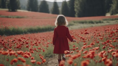 Floral field and Life Concept. Sign of Mental Health, Wellbeing and Healthy Lifestyles. The concept