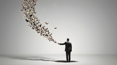 The corporality existent life journey Concept. AI generated image