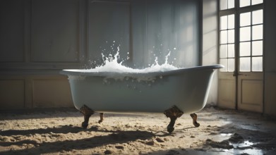 The corporality existent life journey Concept. AI generated image