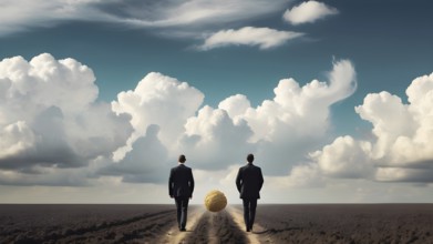 The corporality existent life journey Concept. AI generated image