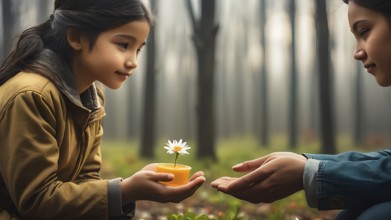 Concept for sharing love, helping others, charity. World Kindness Day. Act of kindness. Celebrate