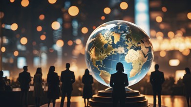 Business or politic concept indicating globalization. Business concept. business people, business