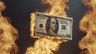 Concept: recession, crisis, poverty. devaluation. international decline and economic fall or